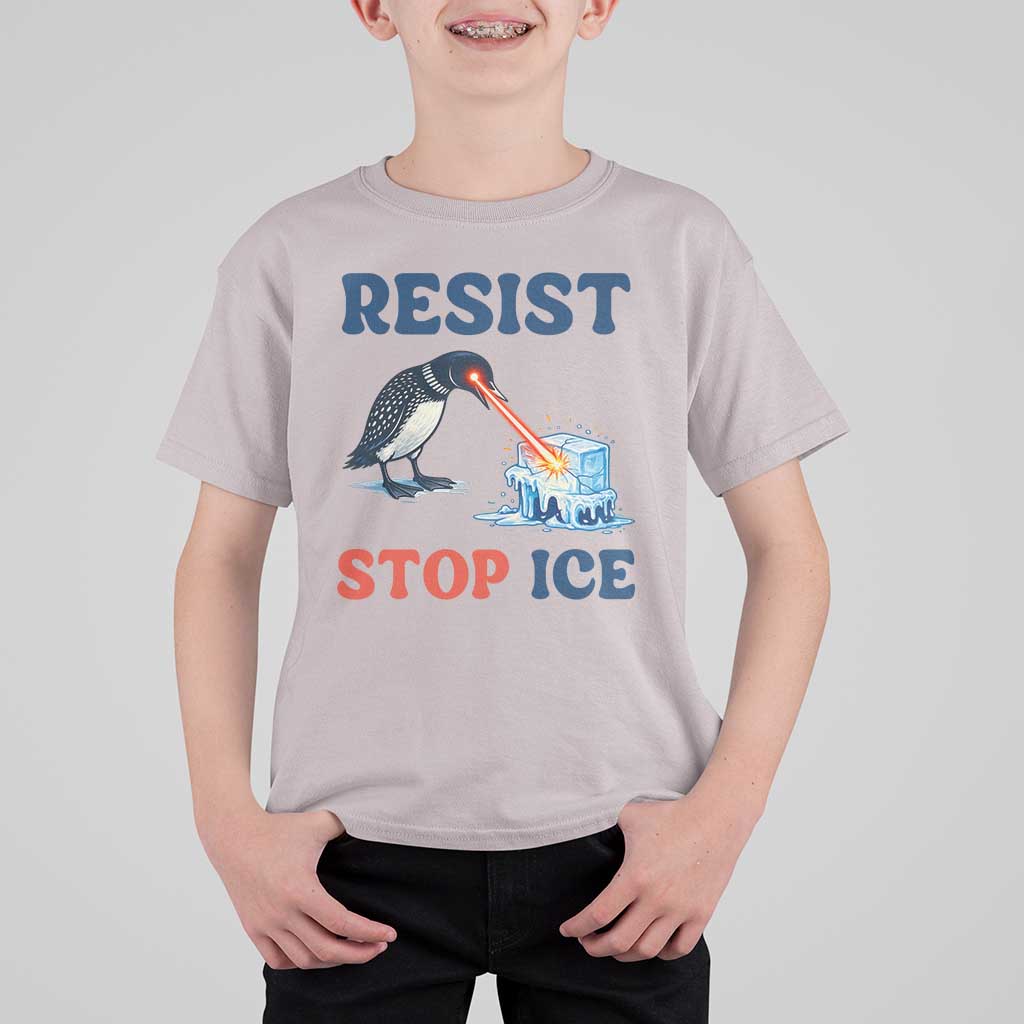 Stop ICE T Shirt For Kid Minnesota Resist Anti ICE Immigration Protest