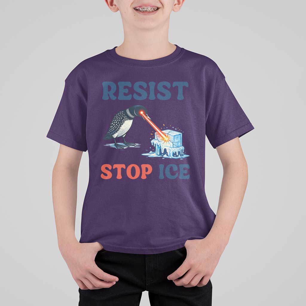 Stop ICE T Shirt For Kid Minnesota Resist Anti ICE Immigration Protest
