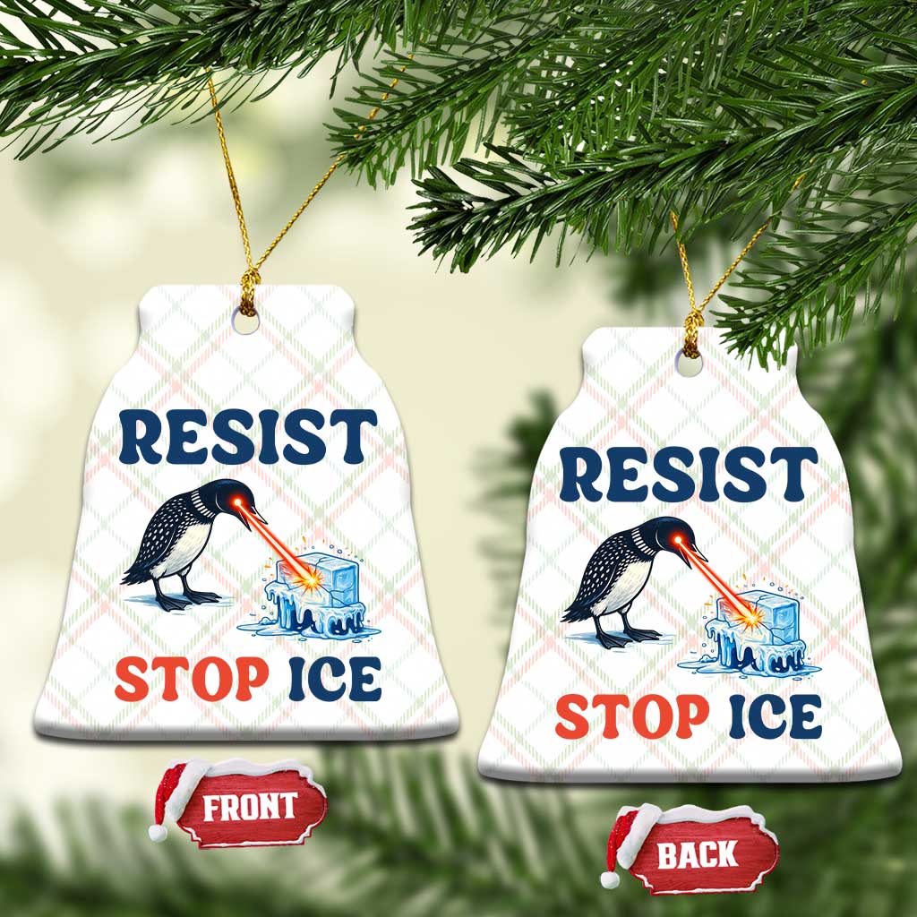 Stop ICE Ceramic Ornament Minnesota Resist Anti ICE Immigration Protest