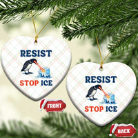 Stop ICE Ceramic Ornament Minnesota Resist Anti ICE Immigration Protest