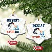 Stop ICE Ceramic Ornament Minnesota Resist Anti ICE Immigration Protest