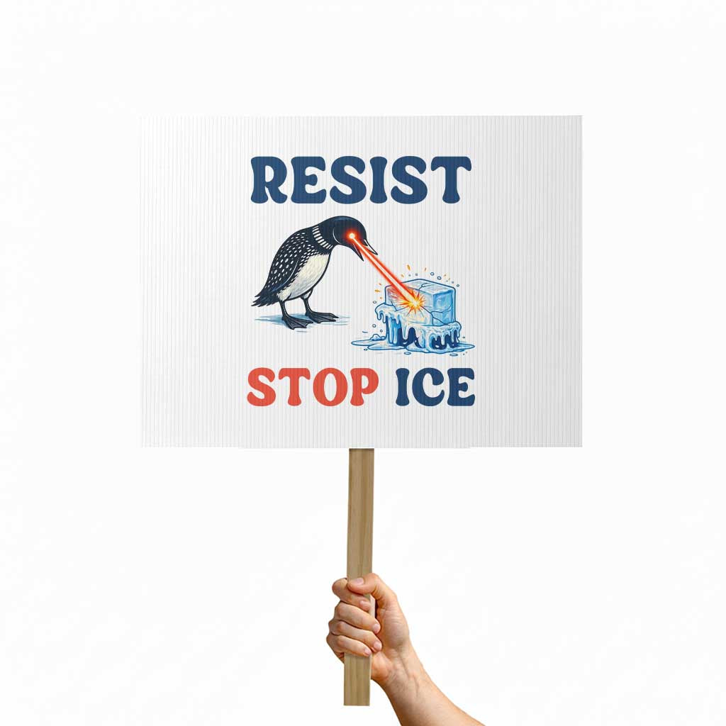 Stop ICE Protest Sign Minnesota Resist Anti ICE Immigration Protest