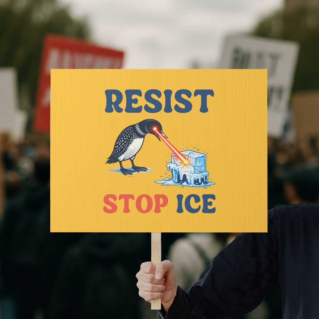 Stop ICE Protest Sign Minnesota Resist Anti ICE Immigration Protest