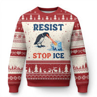Stop ICE Ugly Christmas Sweater Minnesota Resist Anti ICE Immigration Protest