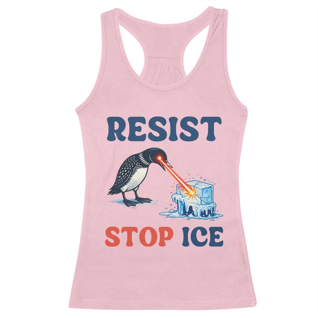 Stop ICE Racerback Tank Top Minnesota Resist Anti ICE Immigration Protest