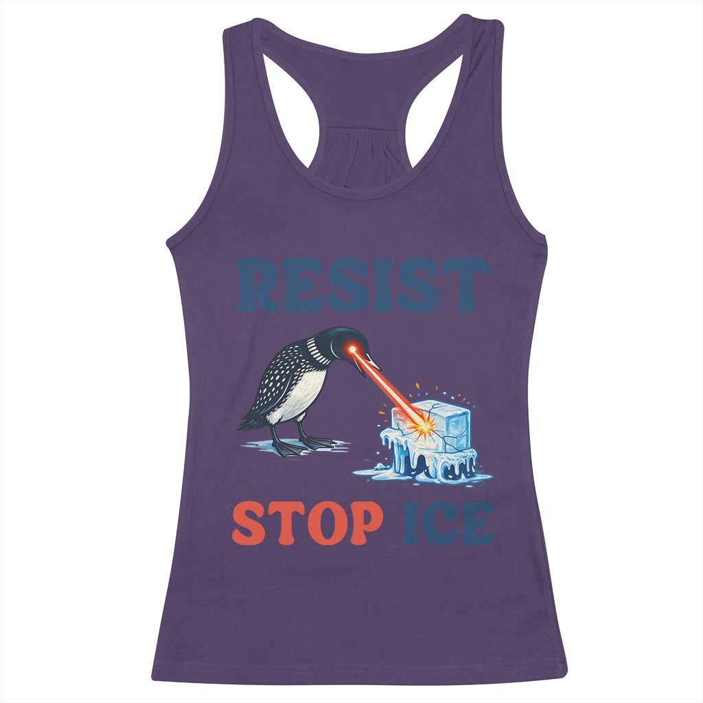 Stop ICE Racerback Tank Top Minnesota Resist Anti ICE Immigration Protest