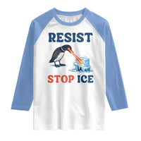 Stop ICE Raglan Shirt Minnesota Resist Anti ICE Immigration Protest
