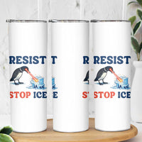 Stop ICE Skinny Tumbler Minnesota Resist Anti ICE Immigration Protest