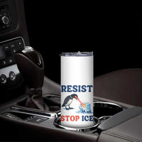 Stop ICE Skinny Tumbler Minnesota Resist Anti ICE Immigration Protest