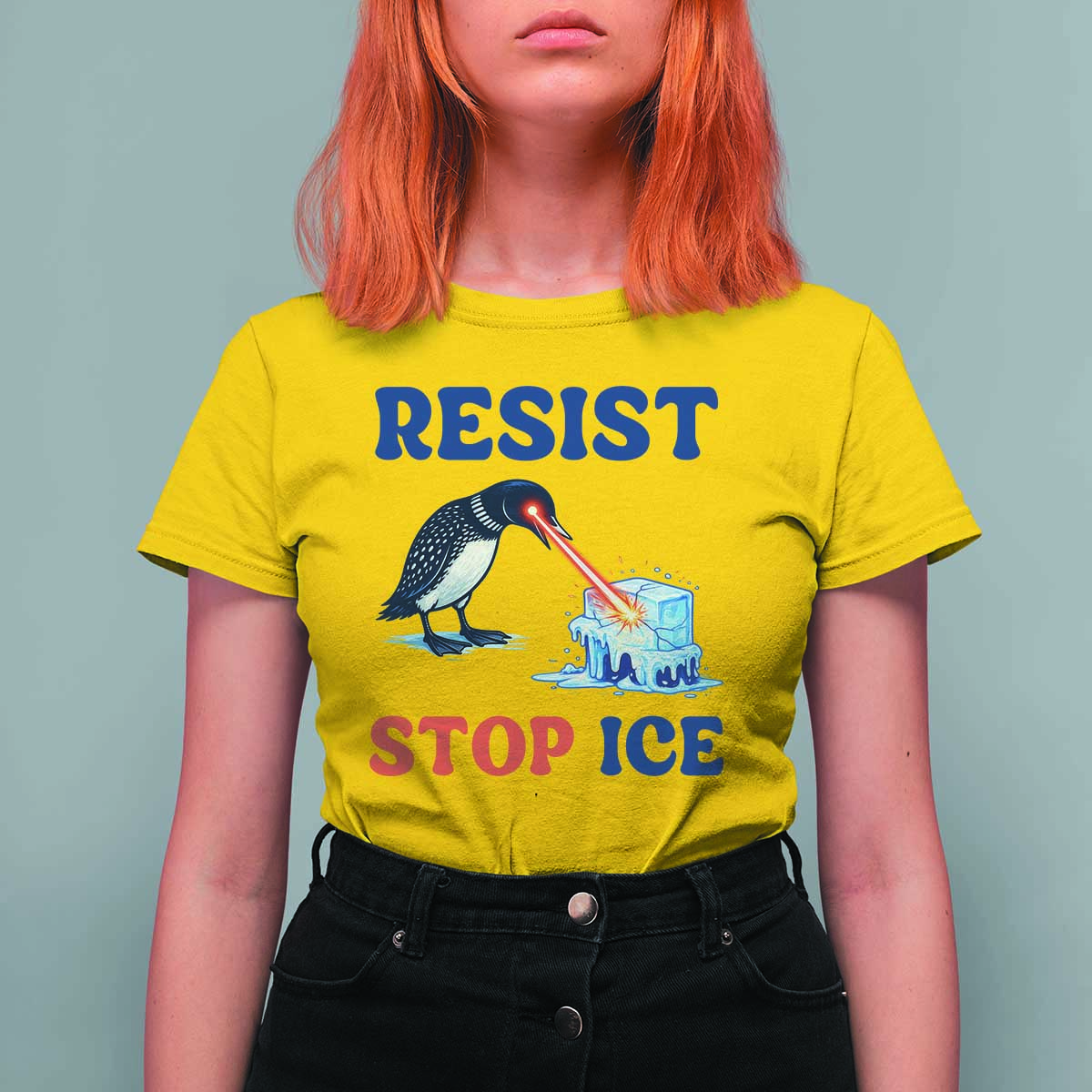 Stop ICE T Shirt For Women Minnesota Resist Anti ICE Immigration Protest