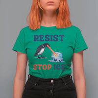Stop ICE T Shirt For Women Minnesota Resist Anti ICE Immigration Protest