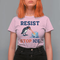 Stop ICE T Shirt For Women Minnesota Resist Anti ICE Immigration Protest