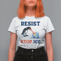 Stop ICE T Shirt For Women Minnesota Resist Anti ICE Immigration Protest