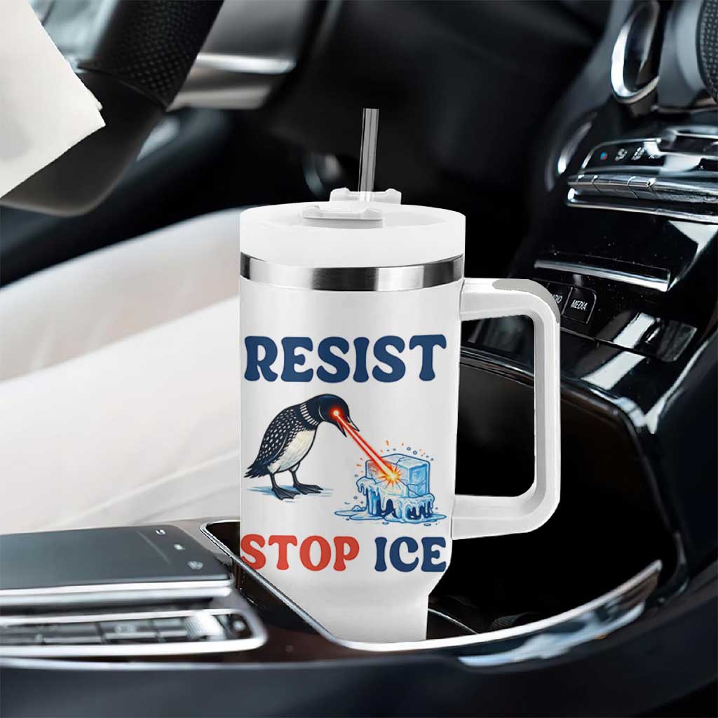 Stop ICE Tumbler With Handle Minnesota Resist Anti ICE Immigration Protest