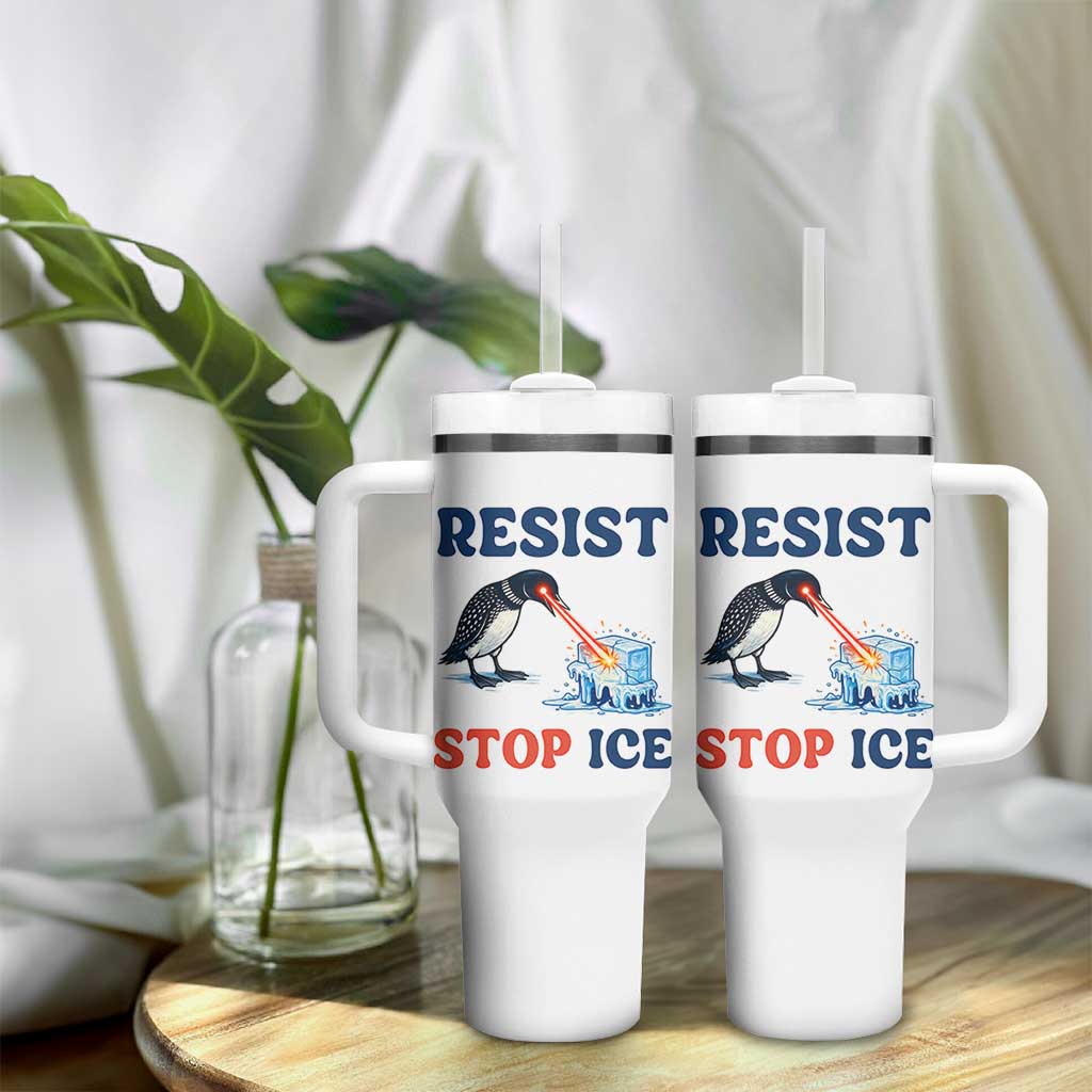 Stop ICE Tumbler With Handle Minnesota Resist Anti ICE Immigration Protest