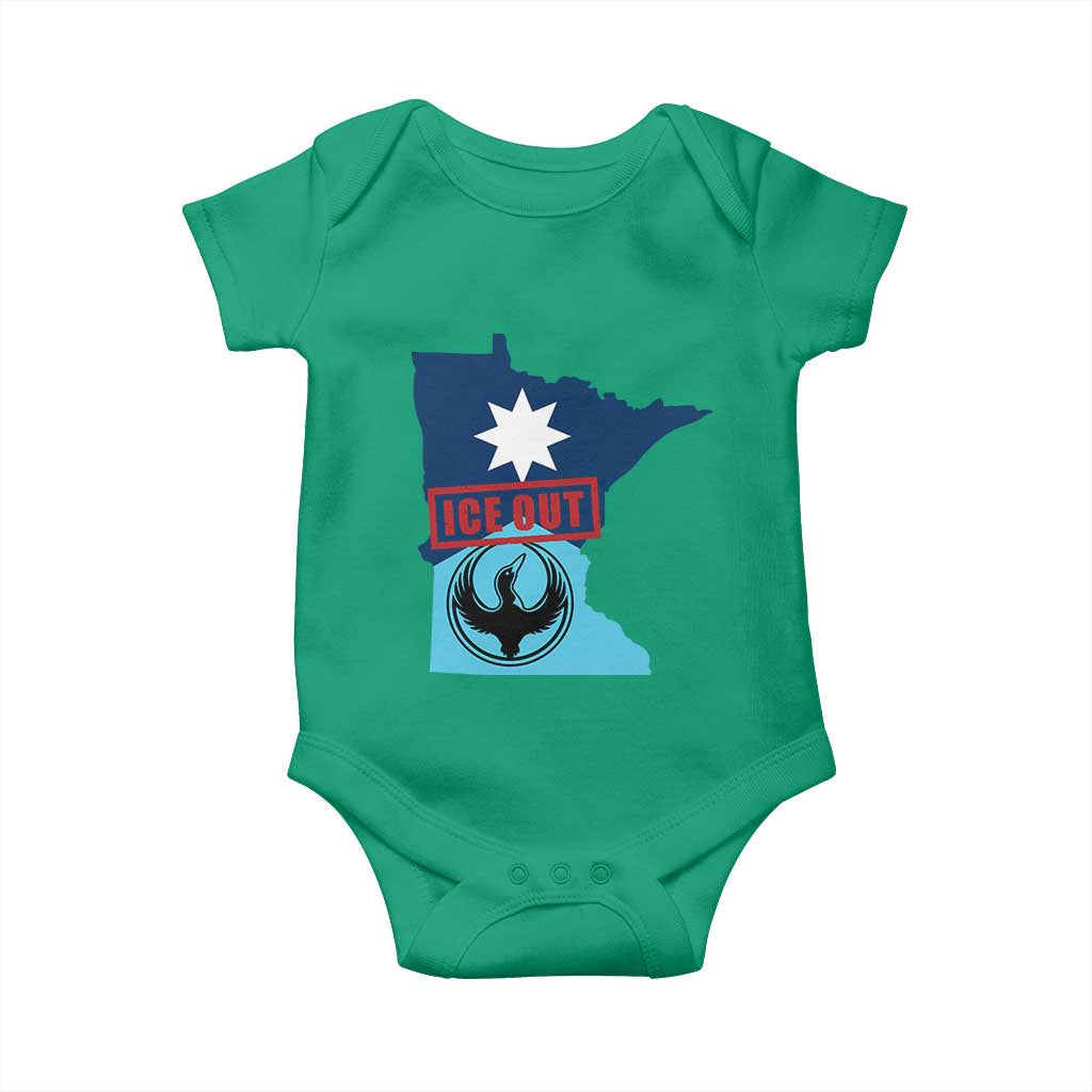 Minnesota Resist Anti ICE Immigration Protest Baby Onesie Ice Out