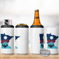 Minnesota Resist Anti ICE Immigration Protest 4 in 1 Can Cooler Tumbler Ice Out