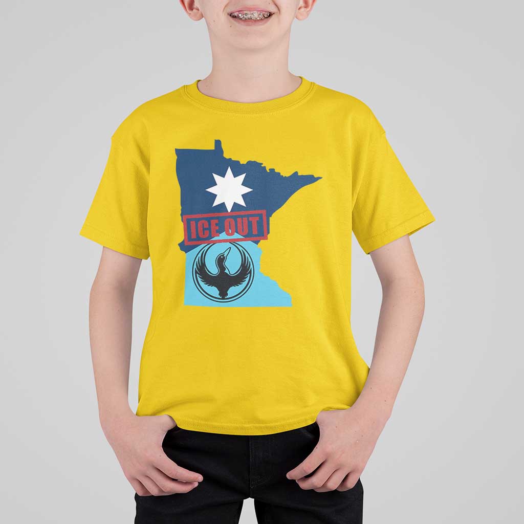 Minnesota Resist Anti ICE Immigration Protest T Shirt For Kid Ice Out