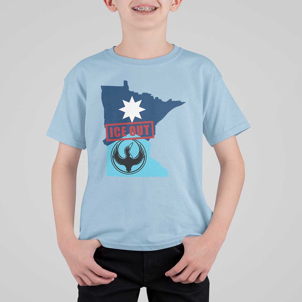 Minnesota Resist Anti ICE Immigration Protest T Shirt For Kid Ice Out