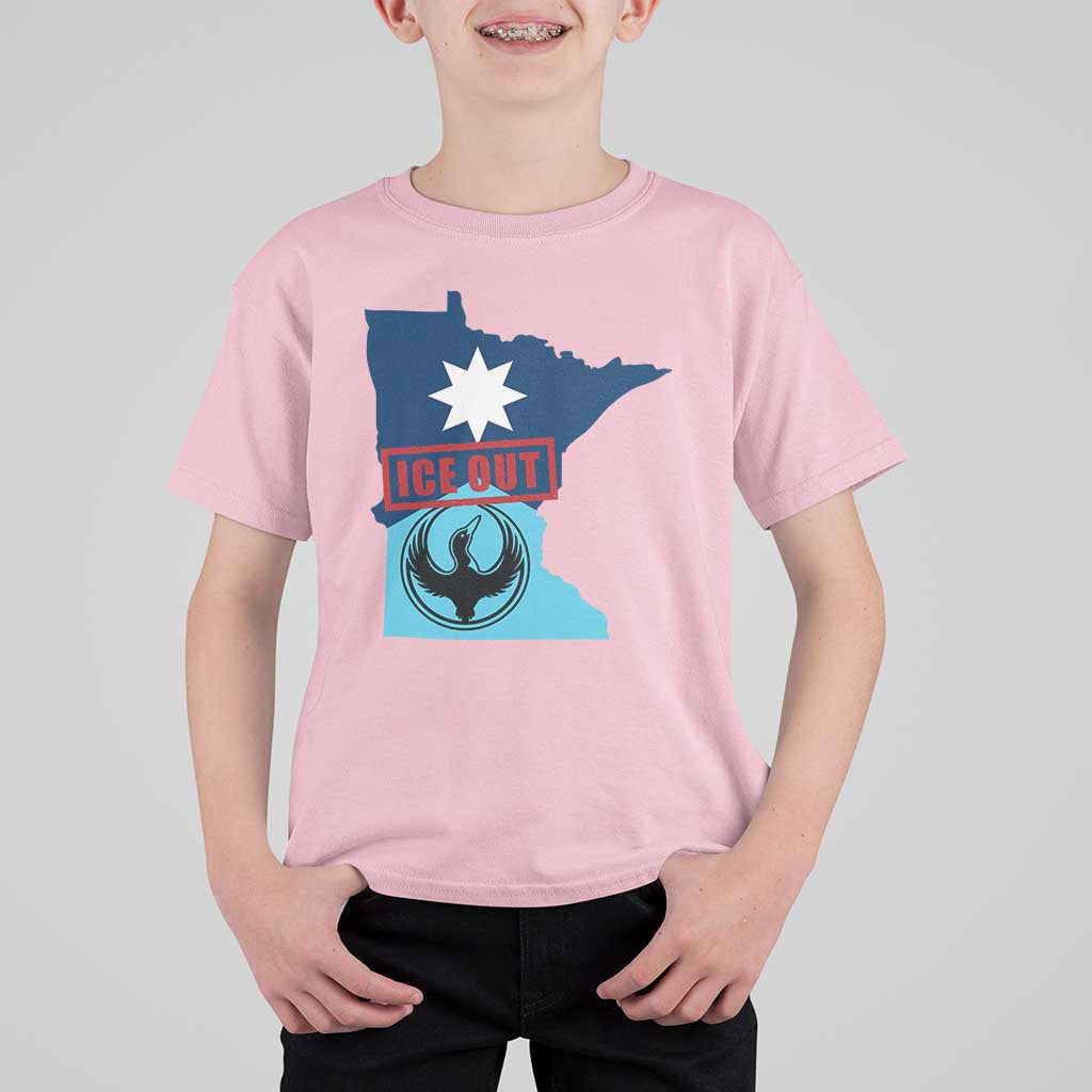 Minnesota Resist Anti ICE Immigration Protest T Shirt For Kid Ice Out