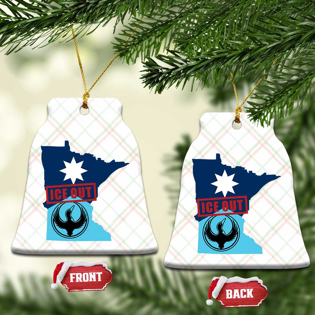 Minnesota Resist Anti ICE Immigration Protest Ceramic Ornament Ice Out