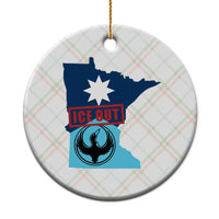 Minnesota Resist Anti ICE Immigration Protest Ceramic Ornament Ice Out