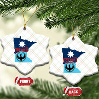 Minnesota Resist Anti ICE Immigration Protest Ceramic Ornament Ice Out