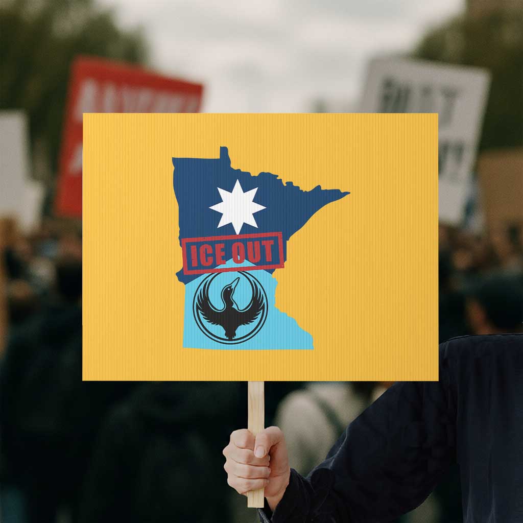 Minnesota Resist Anti ICE Immigration Protest Protest Sign Ice Out