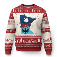 Minnesota Resist Anti ICE Immigration Protest Ugly Christmas Sweater Ice Out