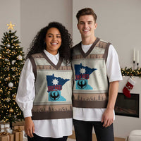 Minnesota Resist Anti ICE Immigration Protest V-Neck Knit Sweater Vest Ice Out