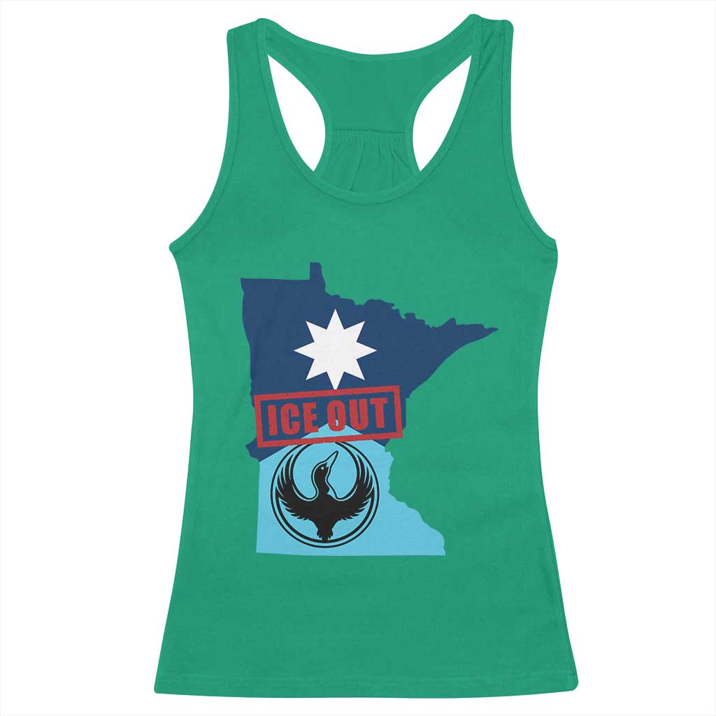 Minnesota Resist Anti ICE Immigration Protest Racerback Tank Top Ice Out