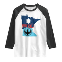 Minnesota Resist Anti ICE Immigration Protest Raglan Shirt Ice Out