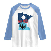 Minnesota Resist Anti ICE Immigration Protest Raglan Shirt Ice Out