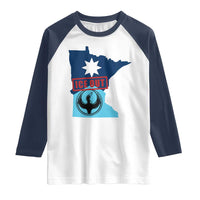 Minnesota Resist Anti ICE Immigration Protest Raglan Shirt Ice Out