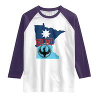 Minnesota Resist Anti ICE Immigration Protest Raglan Shirt Ice Out