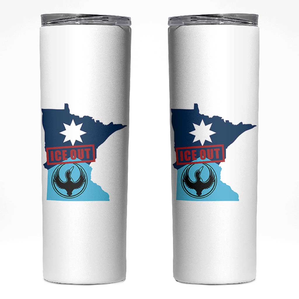 Minnesota Resist Anti ICE Immigration Protest Skinny Tumbler Ice Out