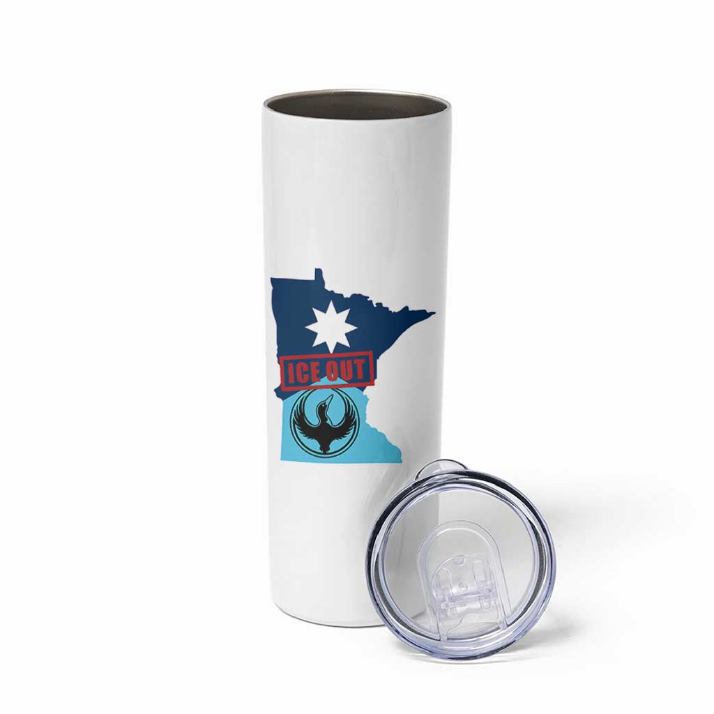 Minnesota Resist Anti ICE Immigration Protest Skinny Tumbler Ice Out