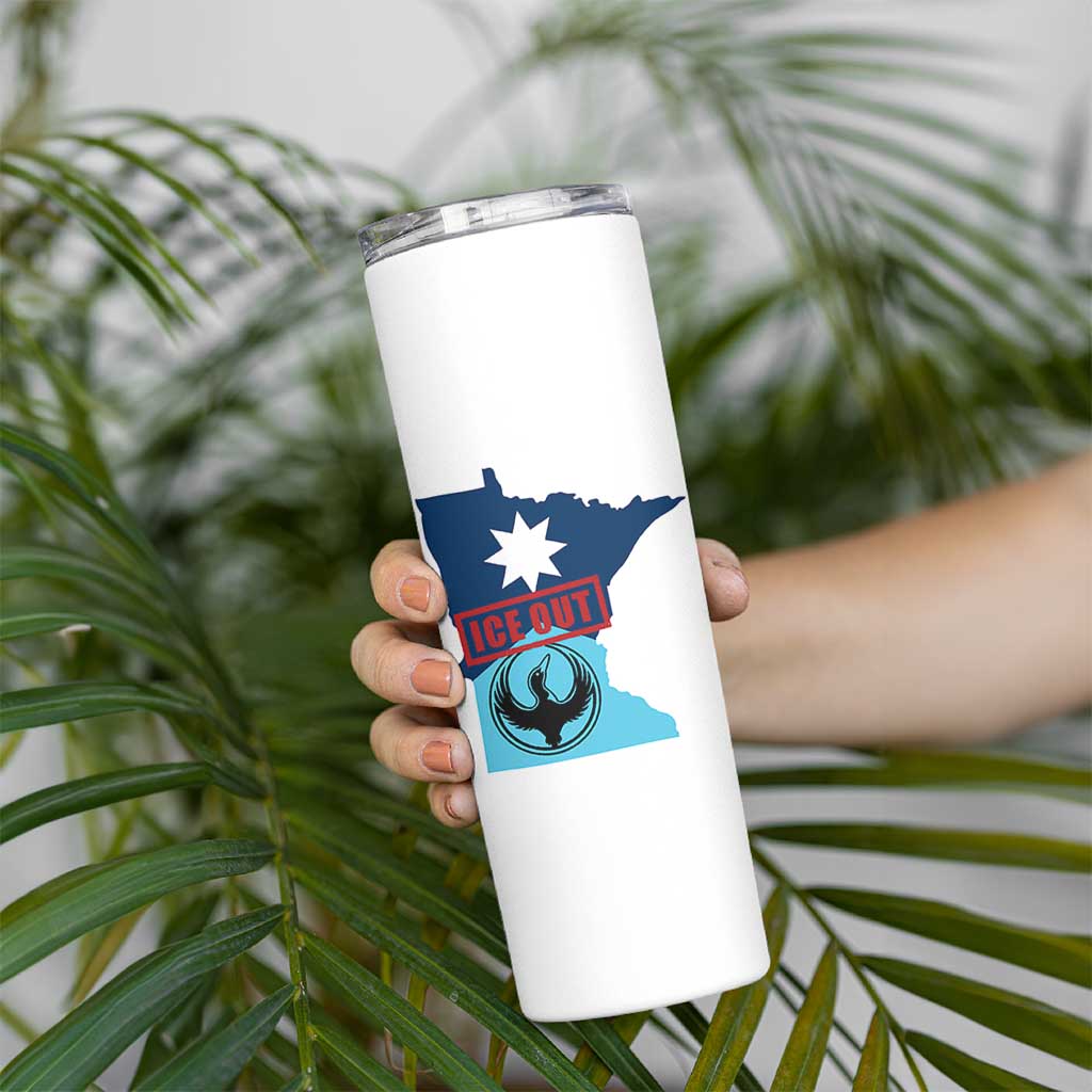 Minnesota Resist Anti ICE Immigration Protest Skinny Tumbler Ice Out