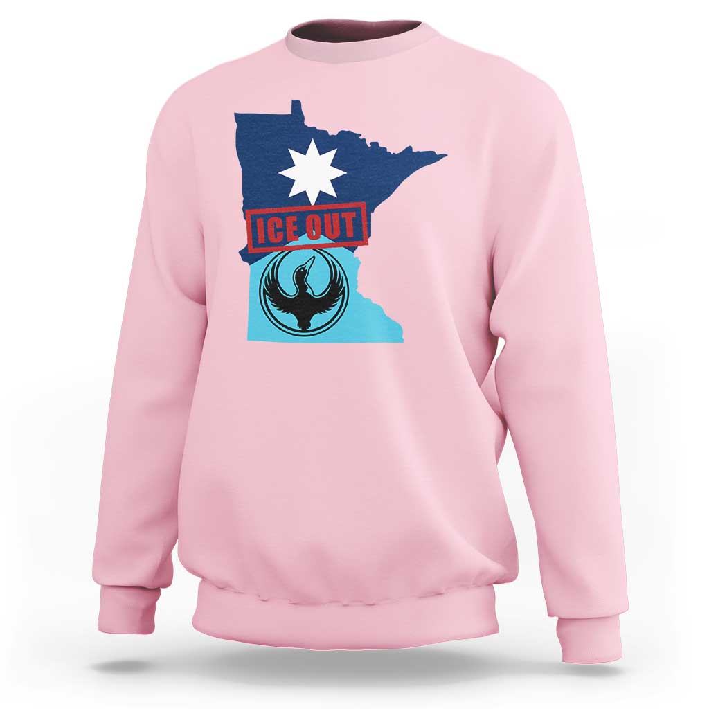 Minnesota Resist Anti ICE Immigration Protest Sweatshirt Ice Out