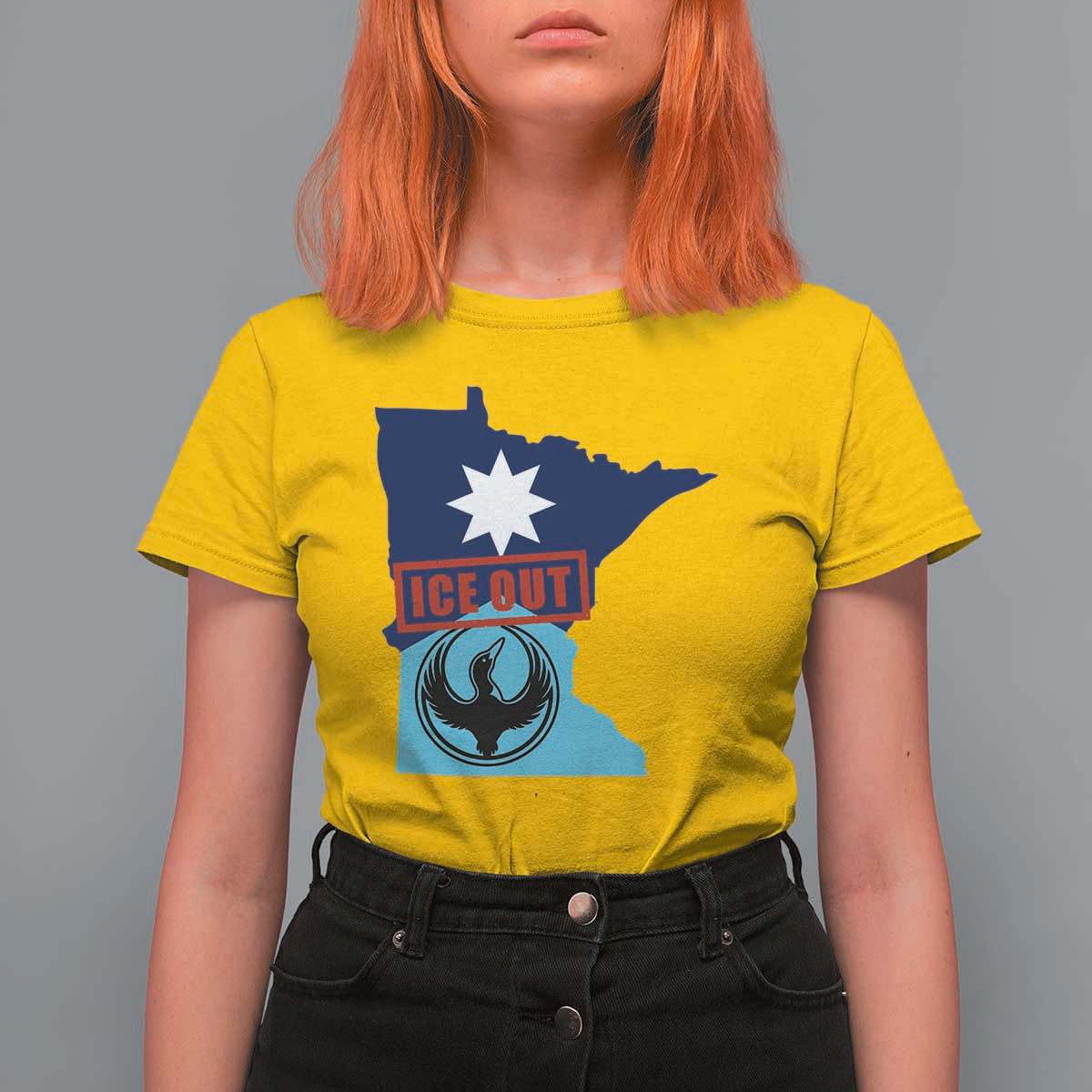 Minnesota Resist Anti ICE Immigration Protest T Shirt For Women Ice Out