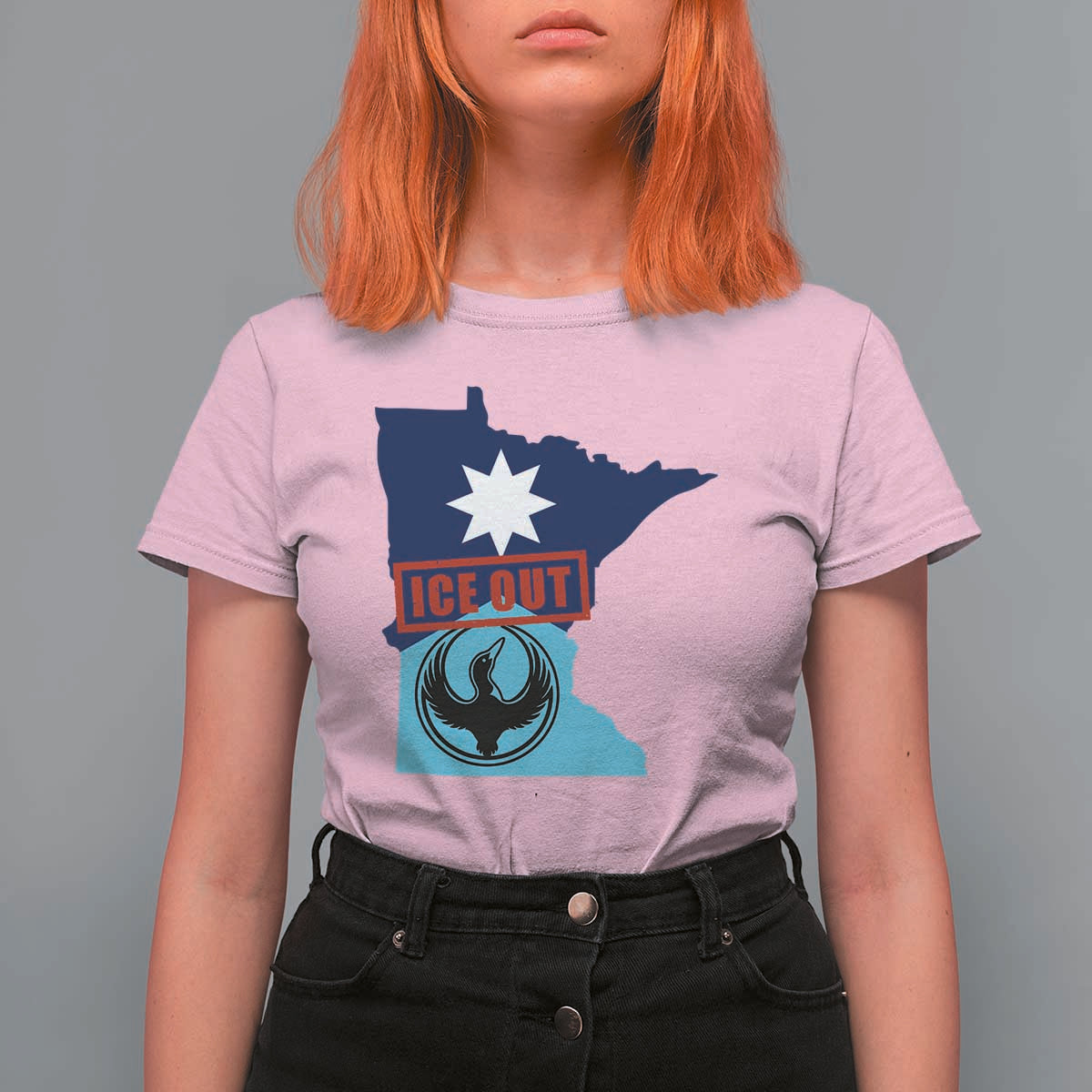 Minnesota Resist Anti ICE Immigration Protest T Shirt For Women Ice Out