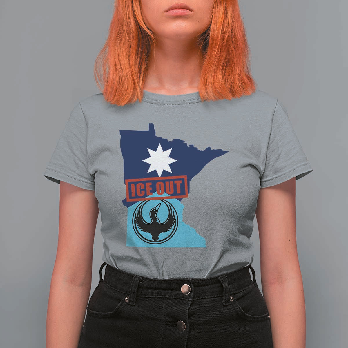 Minnesota Resist Anti ICE Immigration Protest T Shirt For Women Ice Out