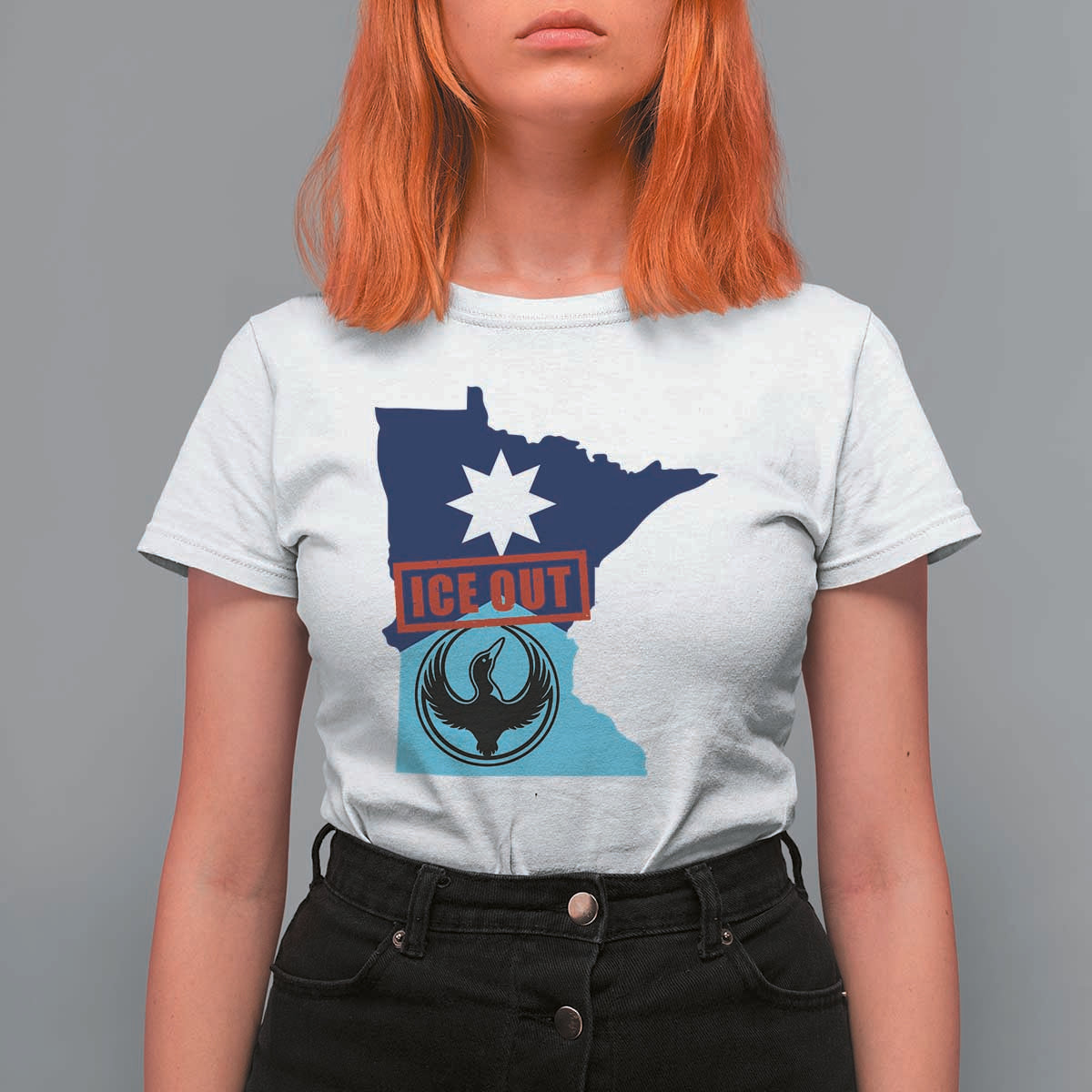 Minnesota Resist Anti ICE Immigration Protest T Shirt For Women Ice Out