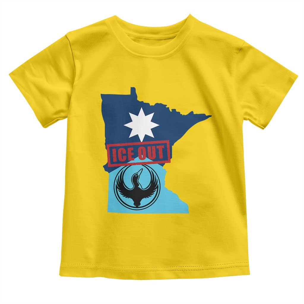 Minnesota Resist Anti ICE Immigration Protest Toddler T Shirt Ice Out