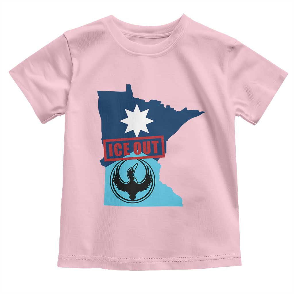 Minnesota Resist Anti ICE Immigration Protest Toddler T Shirt Ice Out