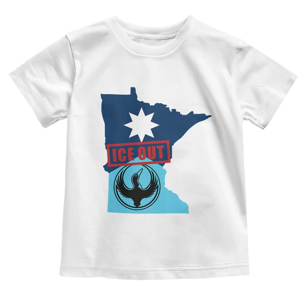 Minnesota Resist Anti ICE Immigration Protest Toddler T Shirt Ice Out