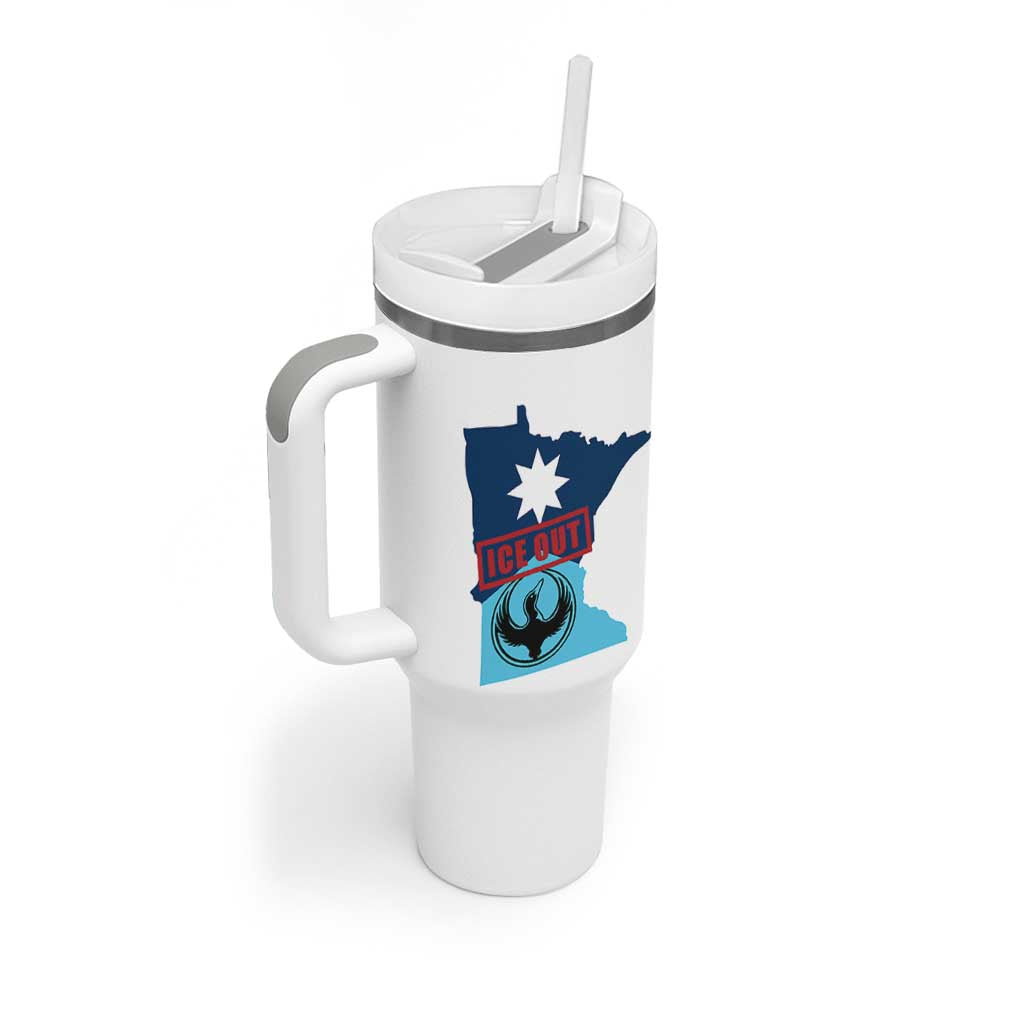Minnesota Resist Anti ICE Immigration Protest Tumbler With Handle Ice Out