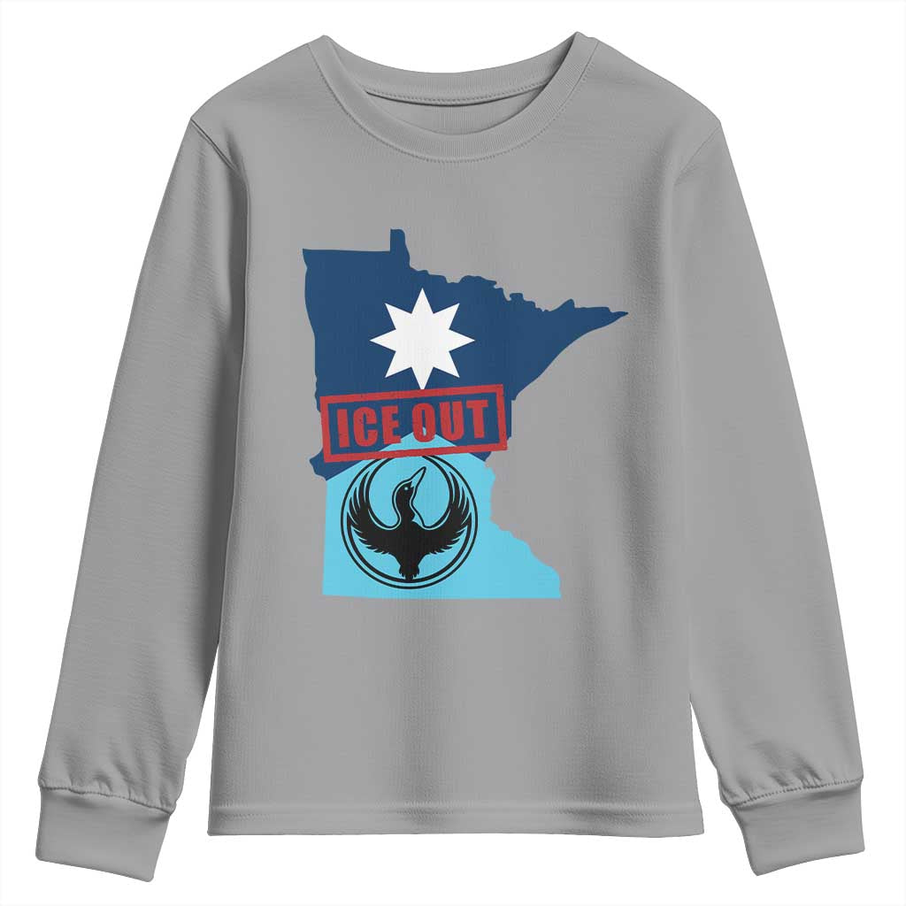 Minnesota Resist Anti ICE Immigration Protest Youth Sweatshirt Ice Out