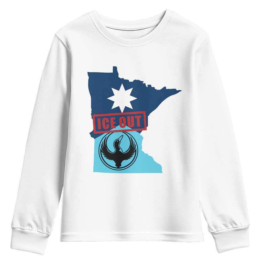 Minnesota Resist Anti ICE Immigration Protest Youth Sweatshirt Ice Out