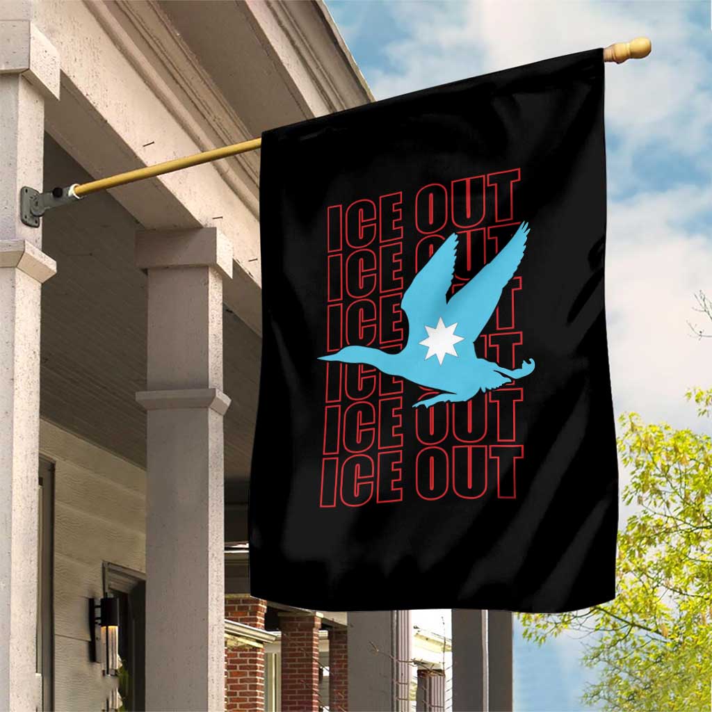 Minnesota Anti ICE Immigration Protest Garden Flag Ice Out